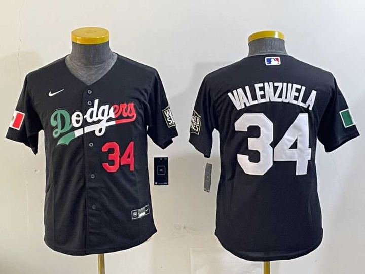 Women's Los Angeles Dodgers #34 Fernando Valenzuela Number Black Mexico 2020 World Series Cool Base Nike Jersey,We sell and wholesale Women's Los Angeles Dodgers #34 Fernando Valenzuela Number Black Mexico 2020 World Series Cool Base Nike Jersey on line form chian!